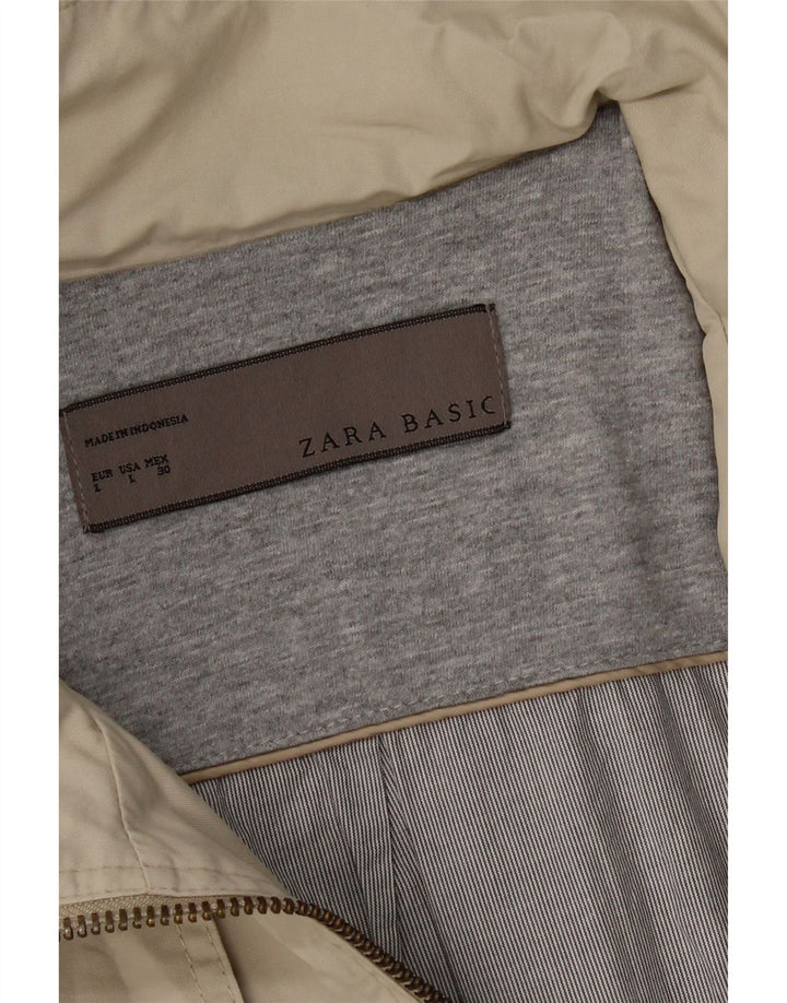 Zara Damen Bomberjacke UK 14 Large Beige