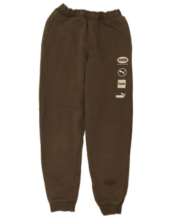 Puma Jungen Graphic Trainingshose Jogger 13–14 Jahre Khaki Baumwolle