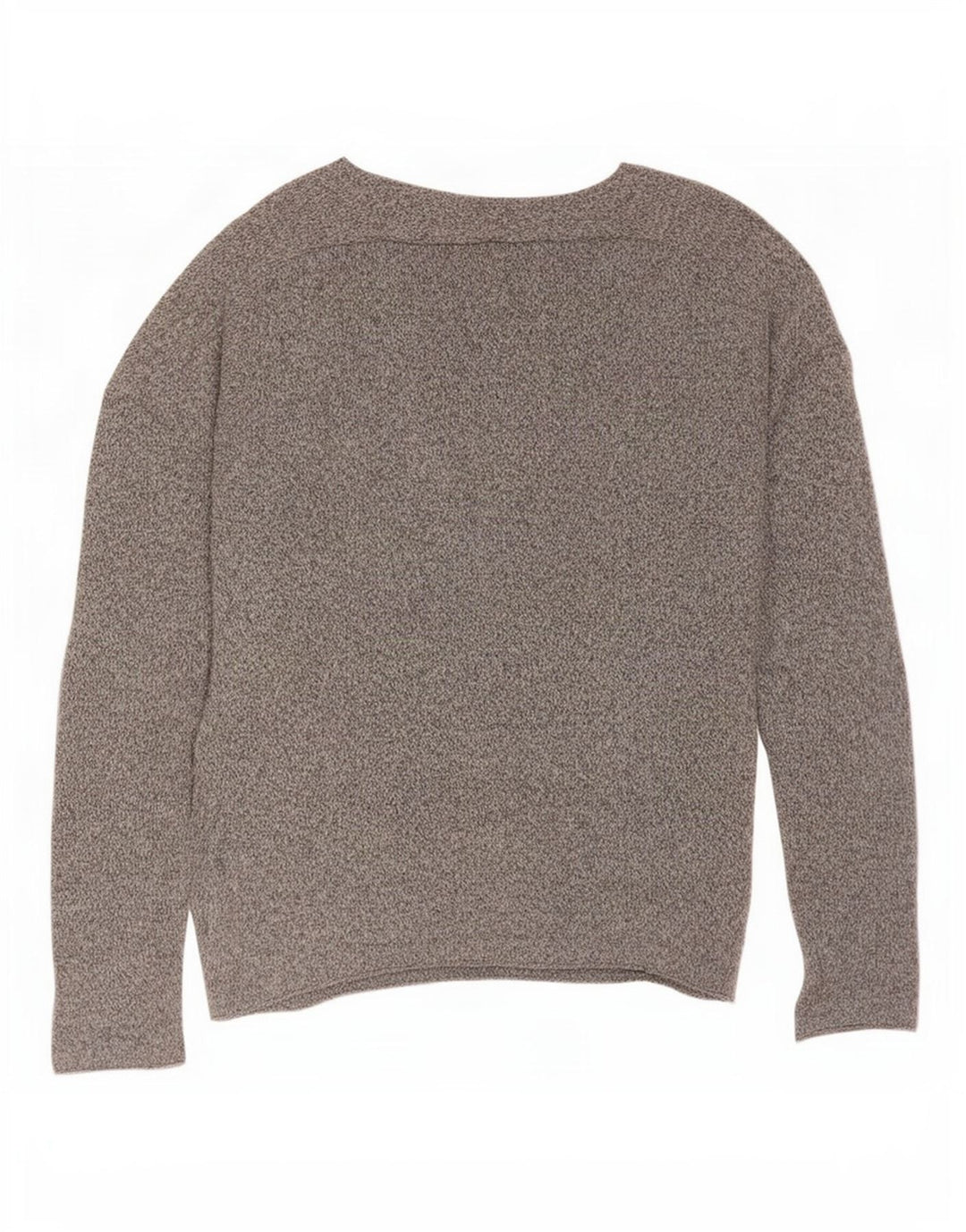 Zara Herren-Pullover mit Rundhalsausschnitt, klein, grau gefleckte Baumwolle
