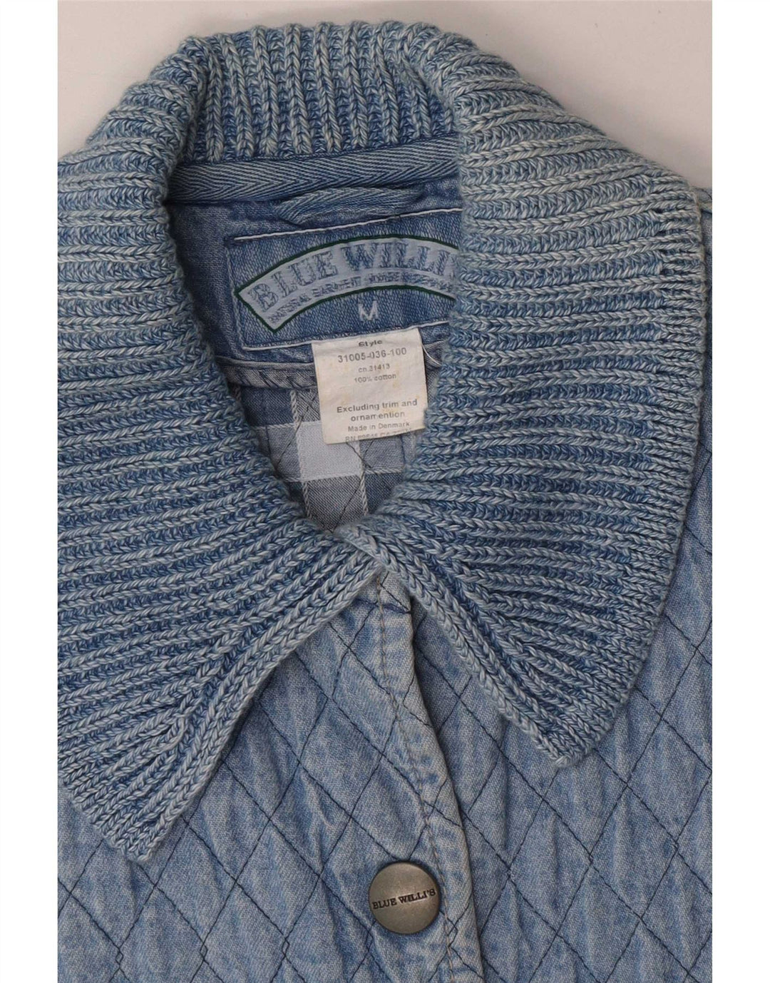 Blue Willi's gesteppte Jeansweste für Damen, UK 14, mittlere Baumwolle