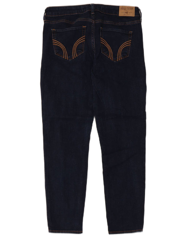Hollister Damen Crop Slim Jeans US 5 Small W27 L25 Marineblau Baumwolle