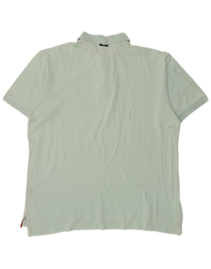 Nautica Herren-Poloshirt aus mittelgrüner Baumwolle