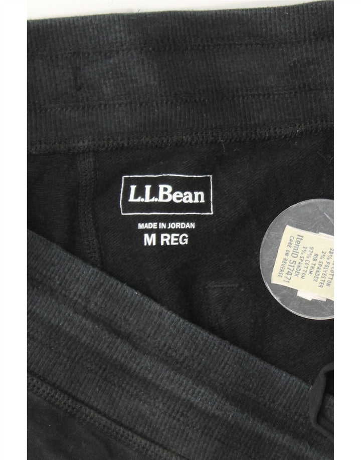 L.L.BEAN Damen-Trainingshose, Jogginghose, UK 14, mittelschwarz, Baumwolle