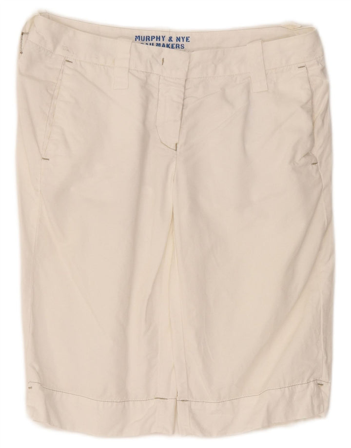 Murphy & Nye Damen Sailmakers Chinoshorts W30 Mittelweiße Baumwolle