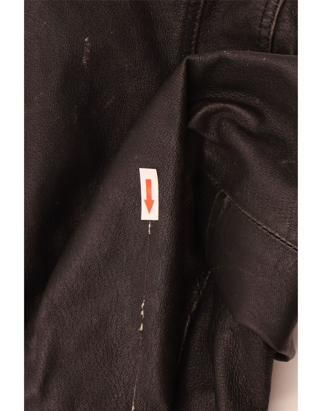 Vintage Damen Lederjacke UK 10 Kleines schwarzes Leder