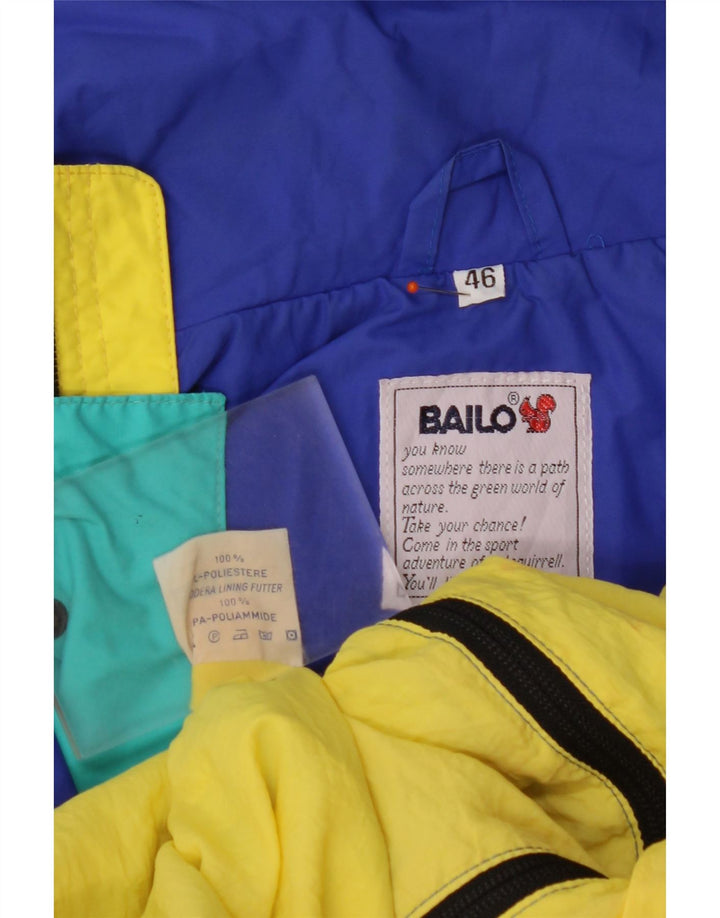 BAILO Herren-Regenjacke mit lockerer Passform, IT 46, kleines blaues Farbblock-Polyester