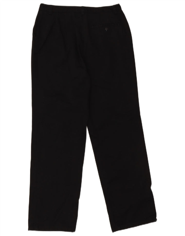 EDDIE BAUER Damen gerade Chinohose EU 40 Medium W30 L30 Schwarz