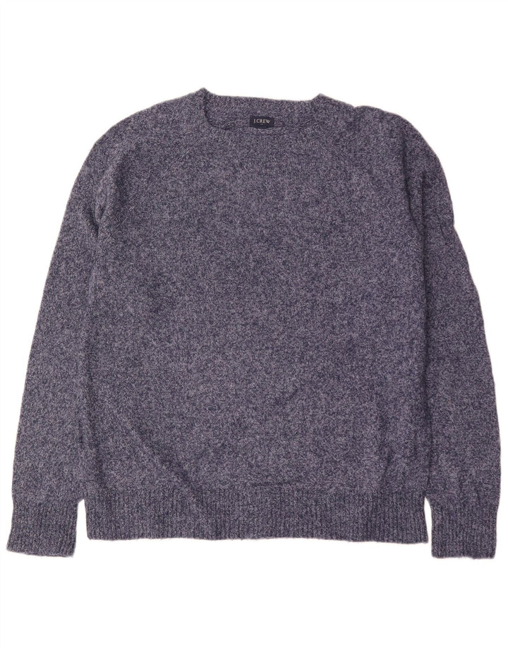 J. CREW Herren-Pullover mit Rundhalsausschnitt, Mittelblau, Polyamid