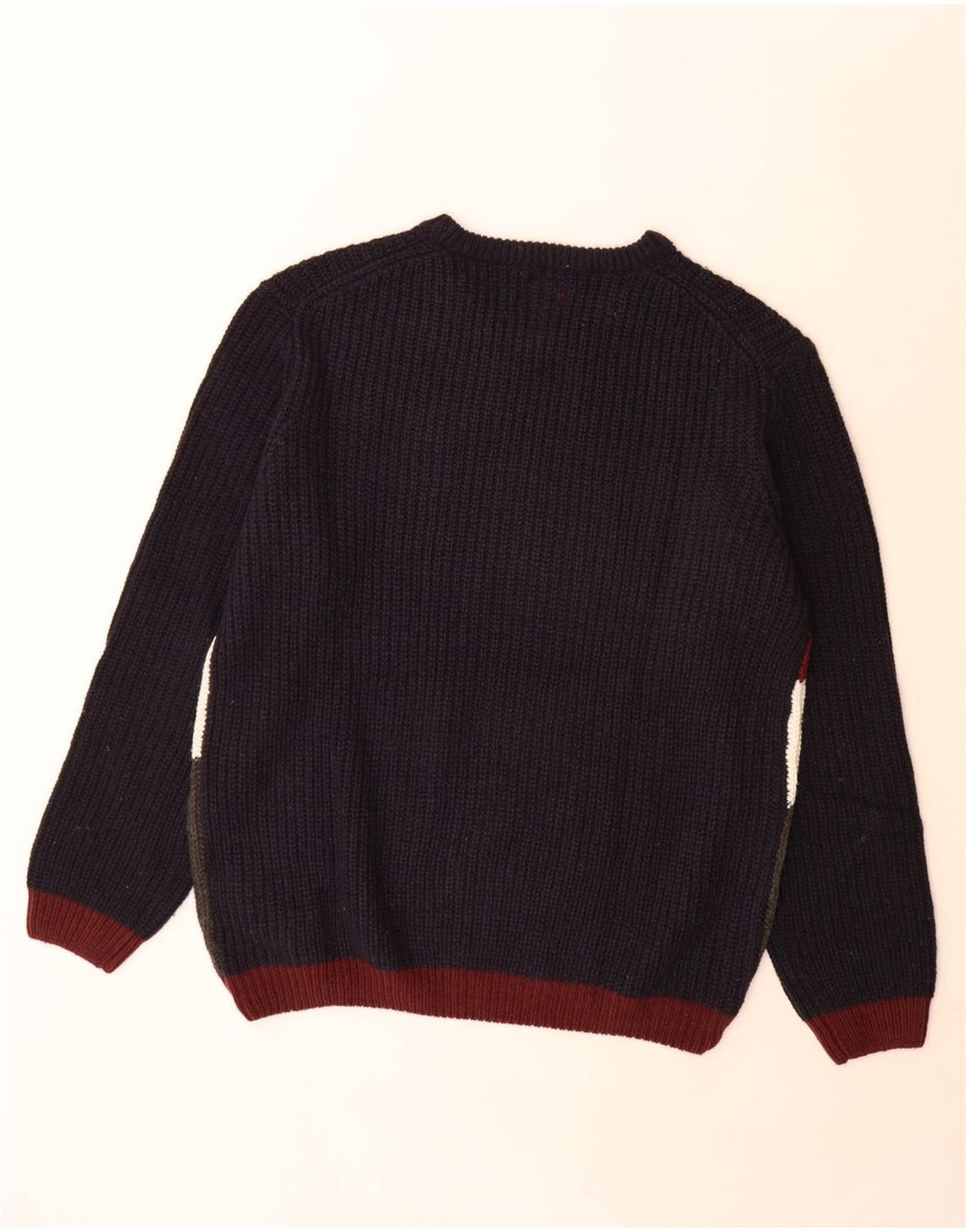 Guess Herren-Pullover mit Rundhalsausschnitt, 2XL, mehrfarbig, Farbblock-Acryl