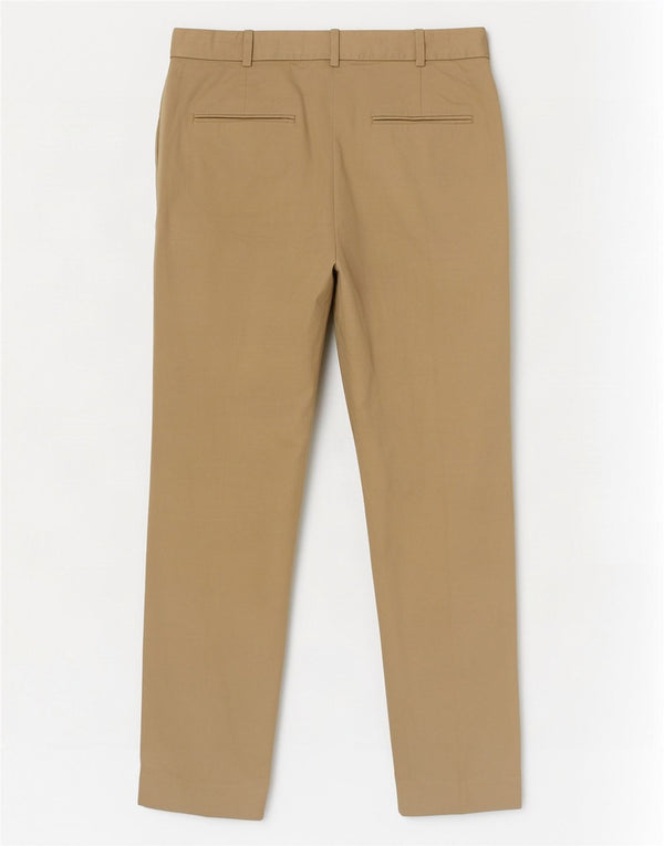 Zara Damen Slim Chino-Hose EU 36 XS W26 L27 Beige Baumwolle