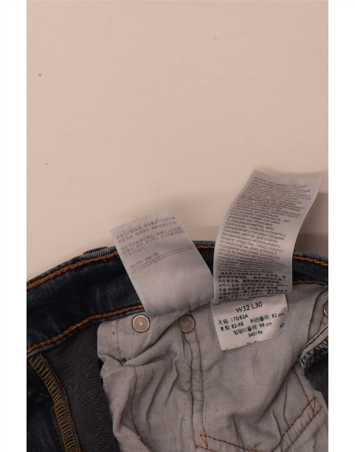 Levi's Damen 512 Slim Tapered Jeans W32 L30 Blaue Baumwolle