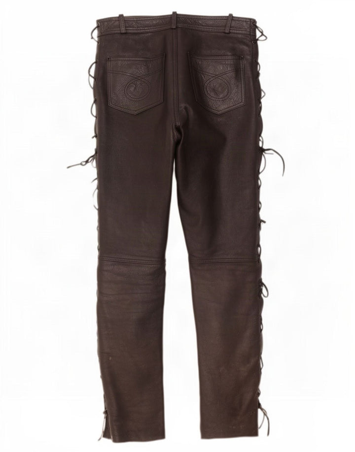 Modeka Herren Slim Lederhose XL W34 L33 Schwarz