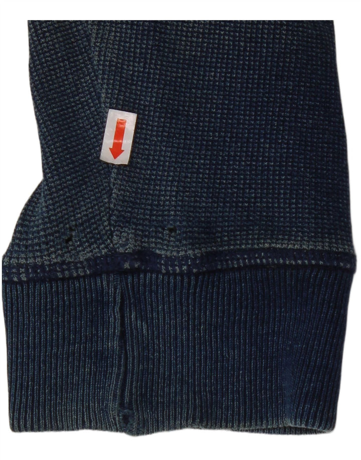 FAT FACE Herren-Kapuzenpullover mit Reißverschluss, mittlere marineblaue Baumwolle