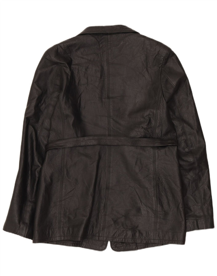 Vagabond Damen Lederjacke UK 16 Großes schwarzes Leder