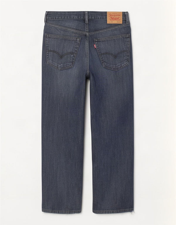 Levi's Herren 501 Straight Jeans W36 L27 Marineblaue Baumwolle