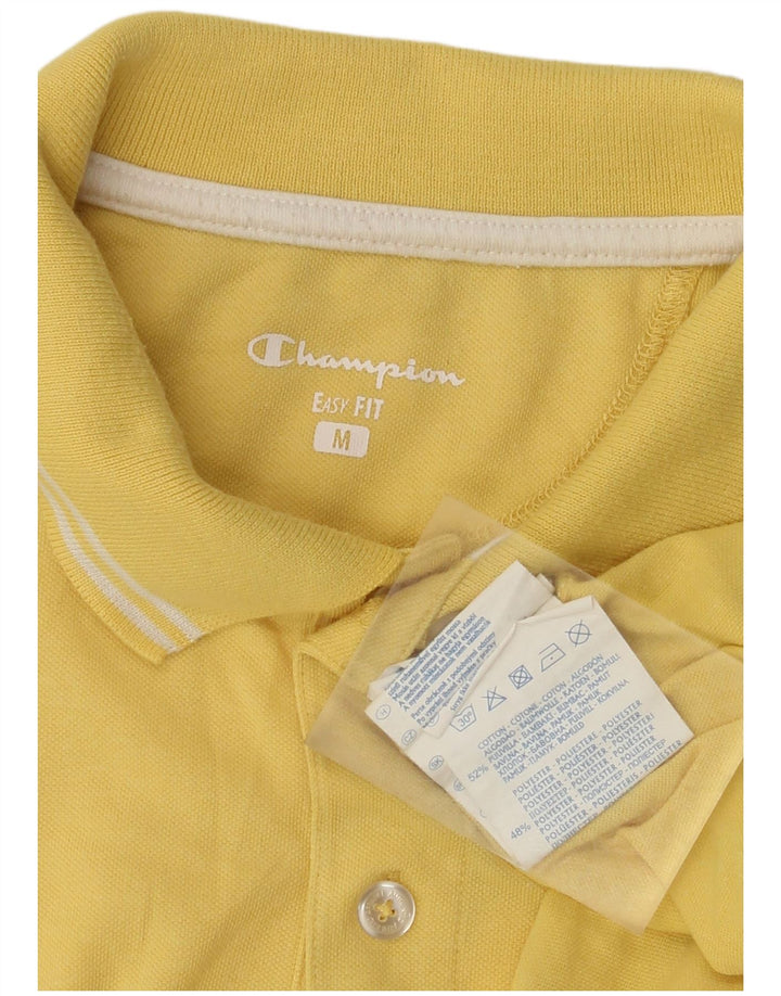 CHAMPION Herren Easy Fit Poloshirt Mittelgelbe Baumwolle