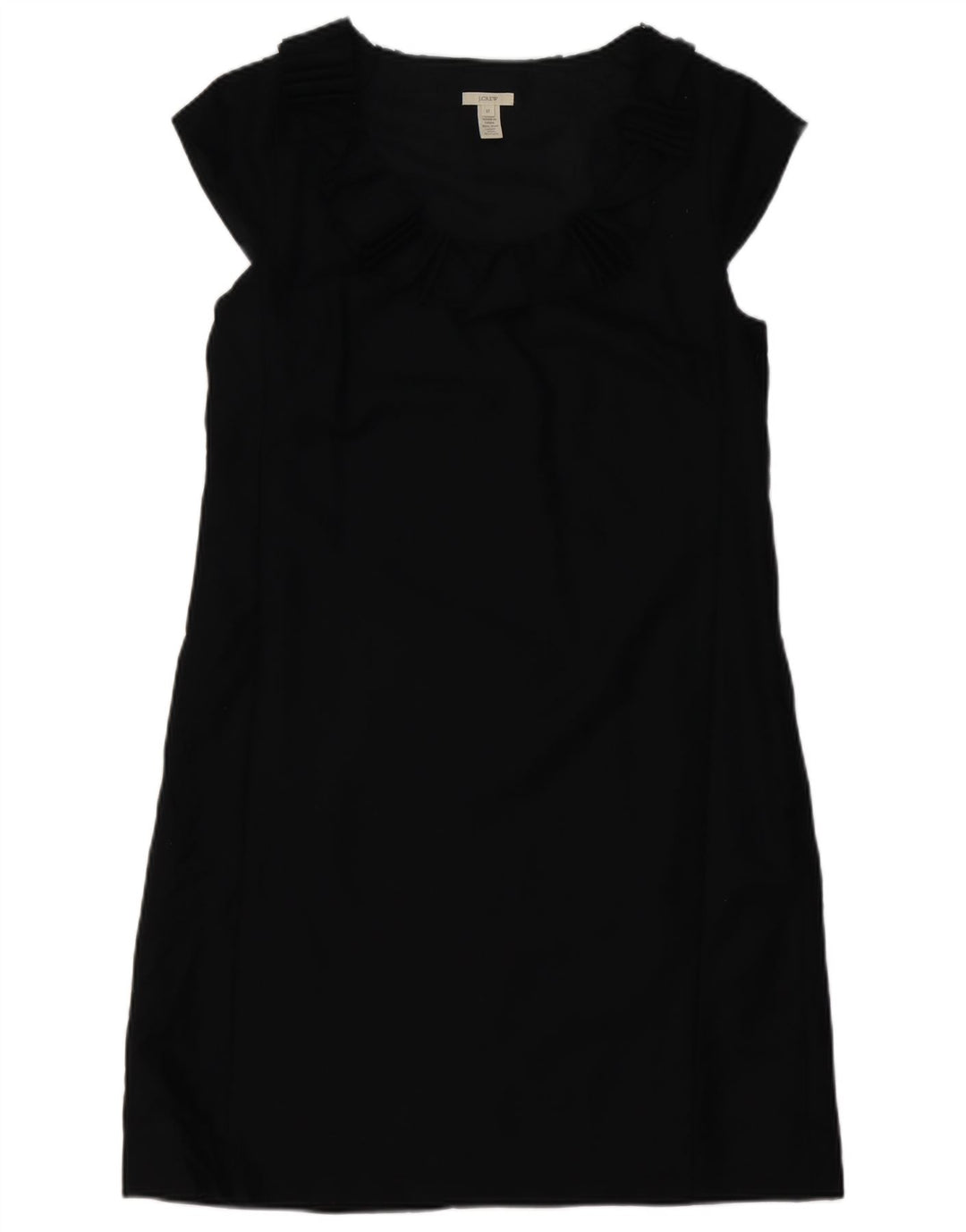J. CREW Damen A-Linien-Kleid US 12 Large Schwarze Wolle