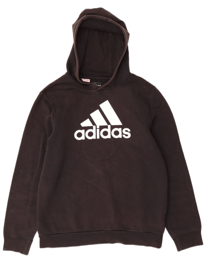 ADIDAS Kapuzenpullover mit Grafik für Jungen, 15–16 Jahre, XL, schwarze Baumwolle