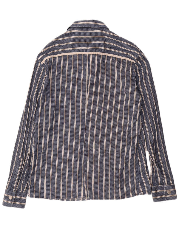 ARMANI JEANS Herrenhemd 2XL Blau gestreift