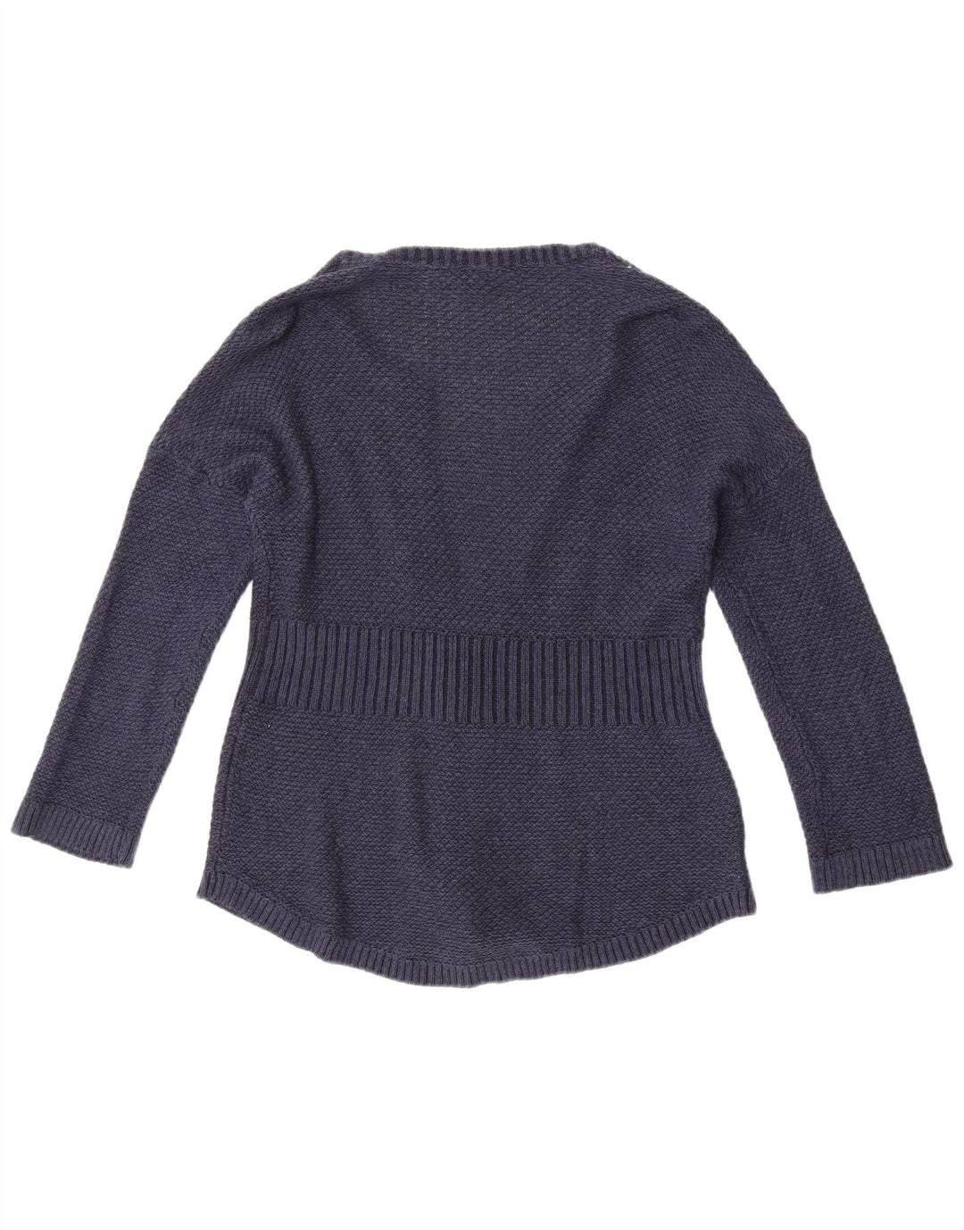 Eddie Bauer Damen-Cardigan-Pullover UK 14 Medium Navy Blue Cotton