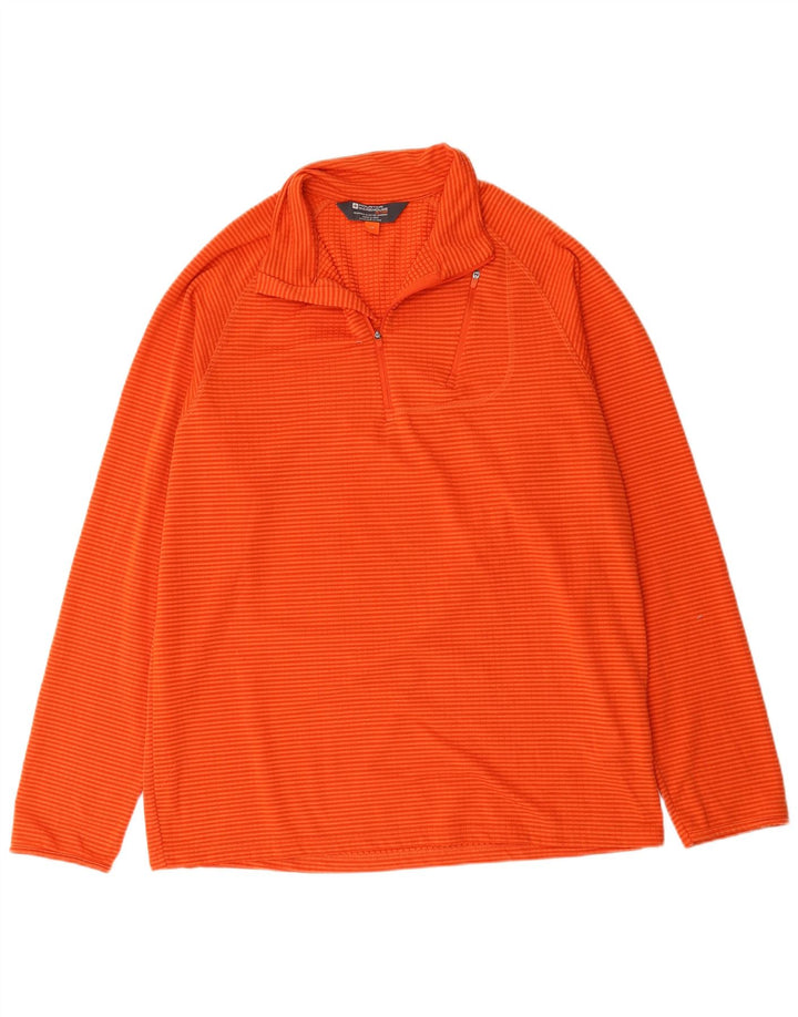 Mountain Warehouse Herren-Pullover-Trainingsanzugoberteil, groß, orange gestreift