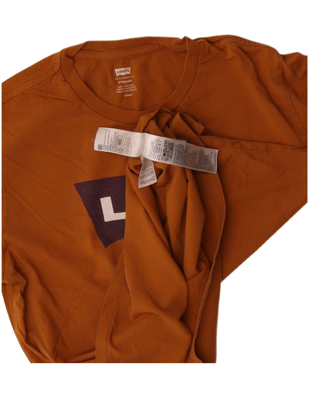 Levi's Herren-T-Shirt mit Standard-Passform aus mittelbrauner Baumwolle