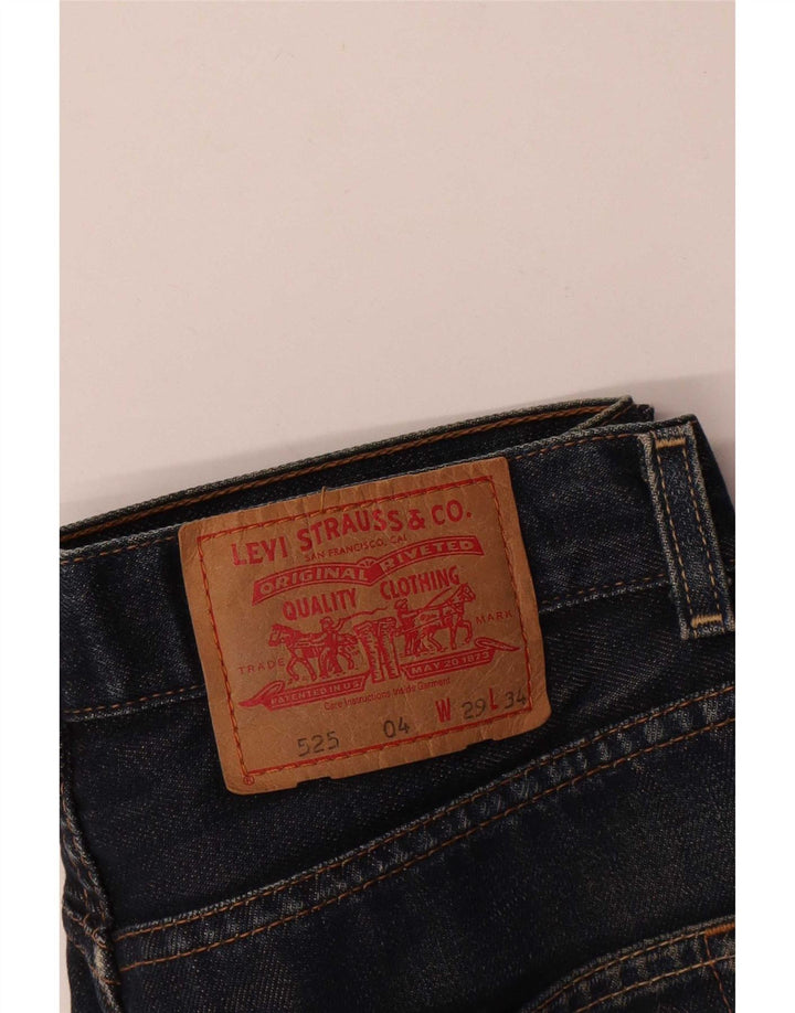 Levi's Damen 525 Bootcut Jeans W29 L30 Marineblau Baumwolle