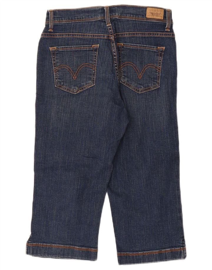 LEVI'S Damen Capri-Jeans mit hoher Taille, US 8, Mittel, W26, L17, Marineblau, Baumwolle