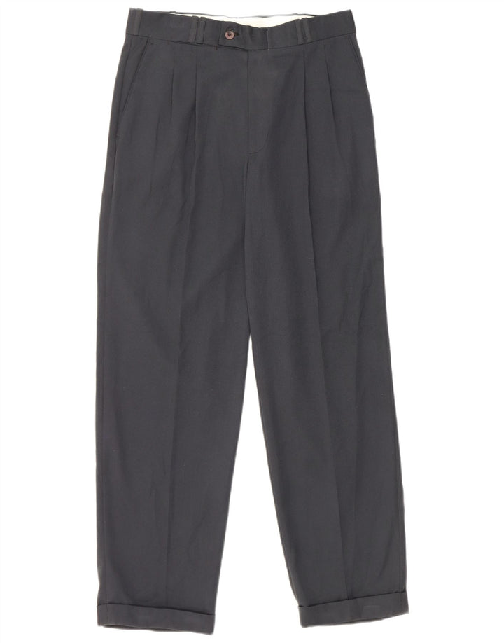 Farah Herren-Anzughose mit Pegged-Anzug, W30, L28, marineblaues Polyester