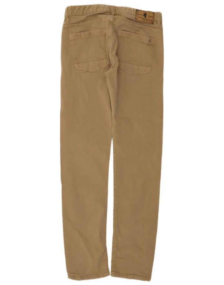 Marlboro Classics Damen Regular Tapered Chinohose W32 L34 Beige