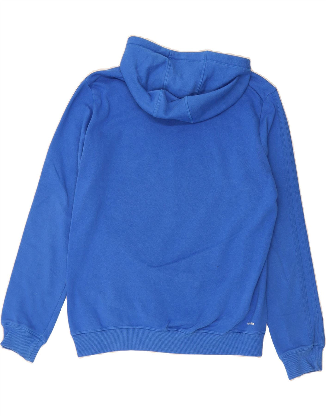 ADIDAS Mens Climalite Hoodie Jumper Medium Blue Cotton Vintage Adidas and Second-Hand Adidas from Messina Hembry 