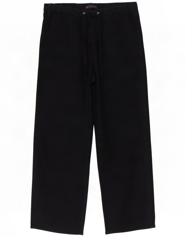 Marks & Spencer Damen-Freizeithose mit weitem Bein, UK 14, Größe L W34 L29, Schwarz