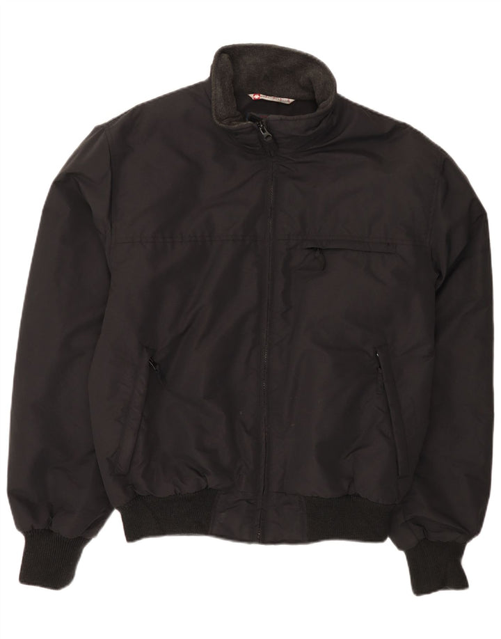 Canadiens Herren Bomberjacke UK 42 XL Schwarz Nylon