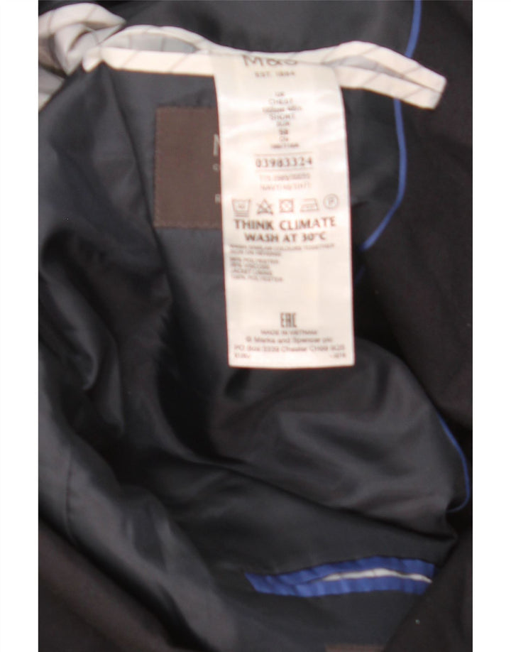 Marks & Spencer Herren-Blazer mit 2 Knöpfen, EU 50, mittleres Marineblau