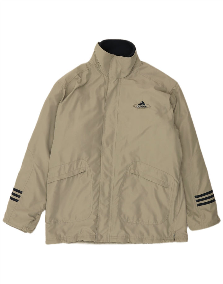 Adidas Herren Windjacke UK 38/40 Mittelgraues Polyester