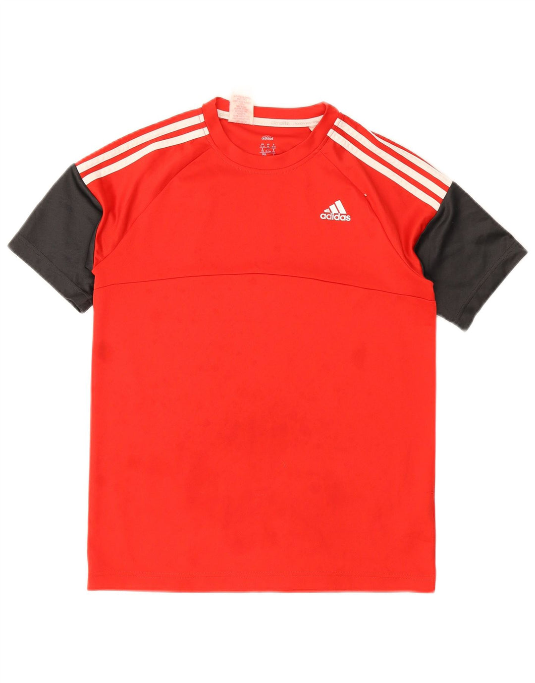 Adidas Jungen Regular T-Shirt Top 15–16 Jahre, rotes Colourblock-Polyester