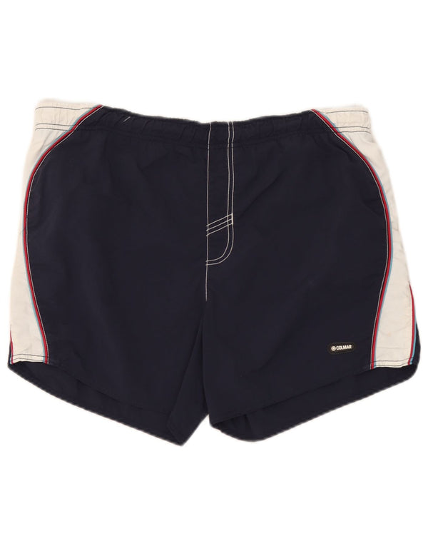 Colmar Herren-Badeshorts mit Grafik, IT 52 XL, Marineblau, Farbblock