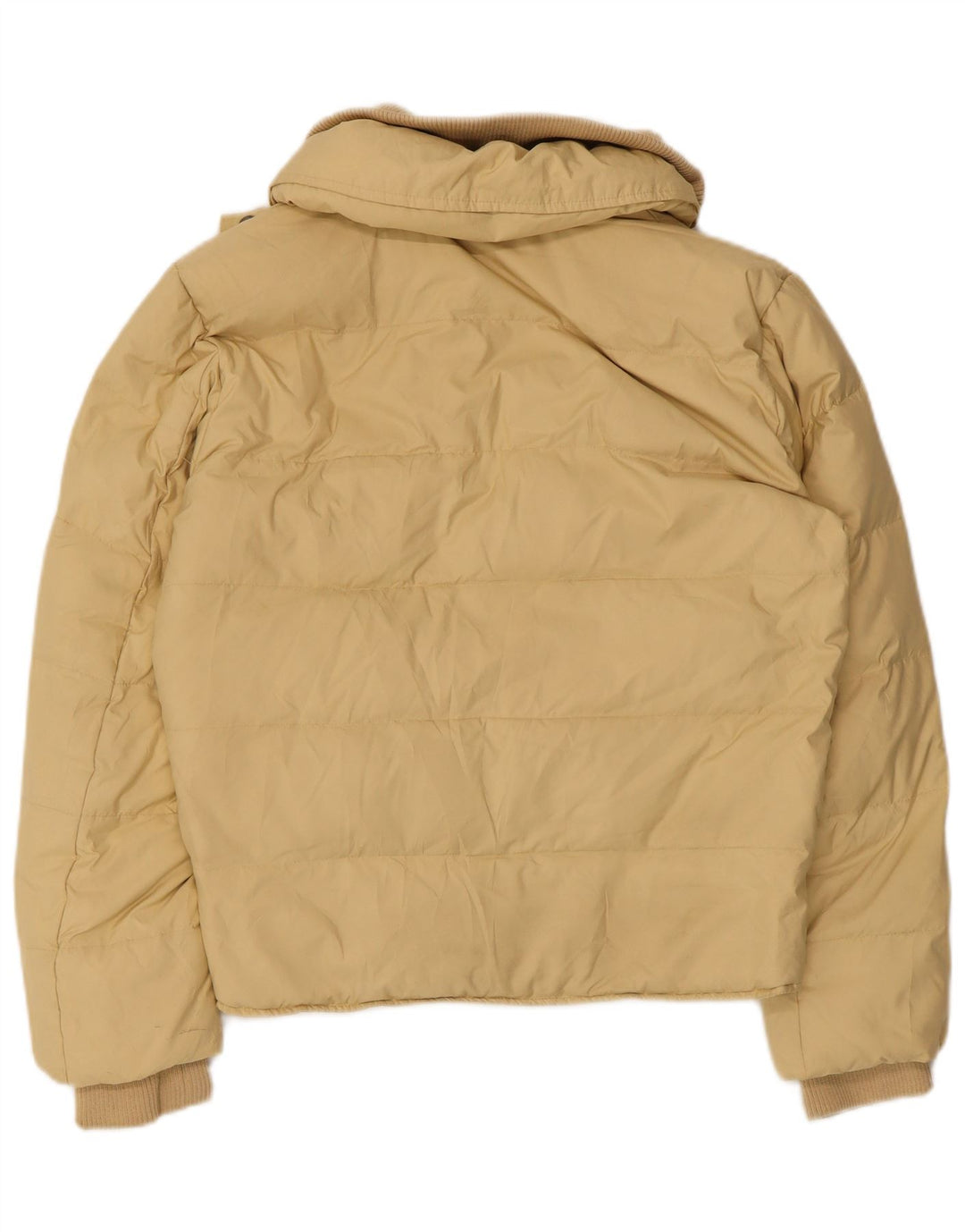 Calvin Klein Jeans Damen Wattierte Jacke UK 14 Medium Beige Polyester