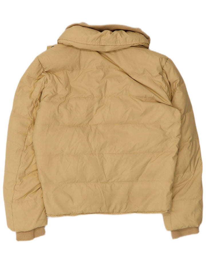 Calvin Klein Jeans Damen Wattierte Jacke UK 14 Medium Beige Polyester
