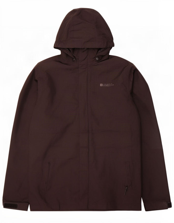 Mountain Warehouse Jungen-Regenjacke mit Kapuze, 12–13 Jahre, schwarzes Polyester