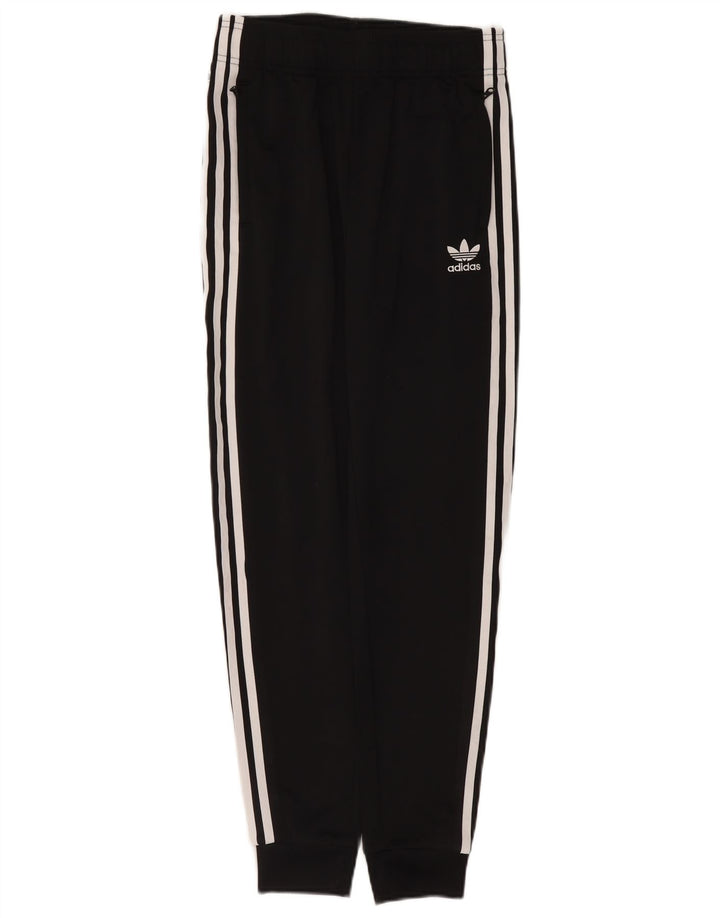 Adidas Jungen-Trainingshose, Jogginghose, 13–14 Jahre, schwarzes Polyester
