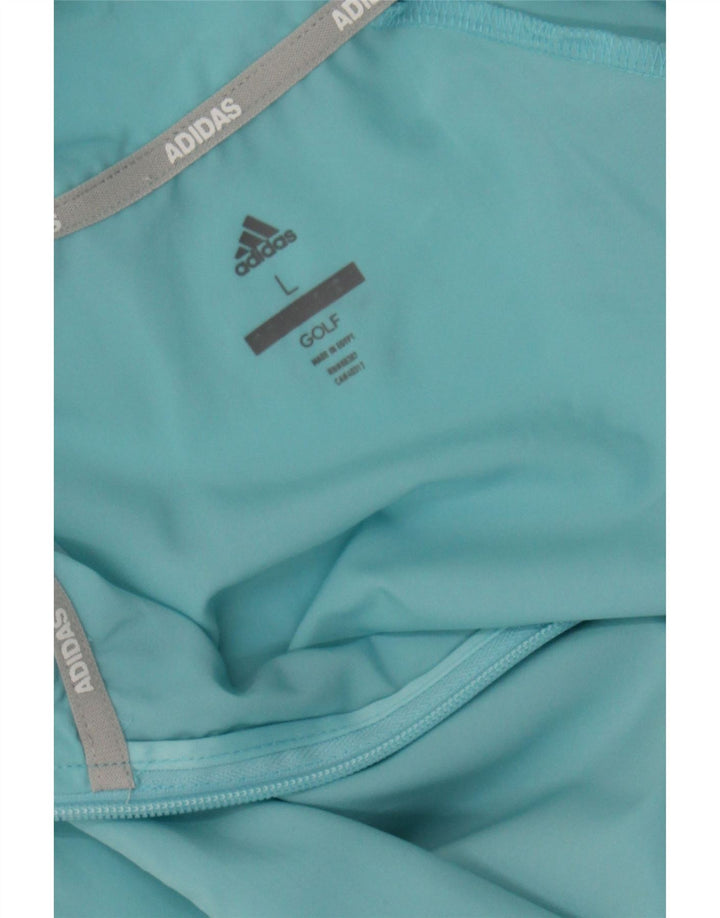 ADIDAS Mens Golf Tracksuit Top Jacket Large Blue Polyester Vintage Adidas and Second-Hand Adidas from Messina Hembry 