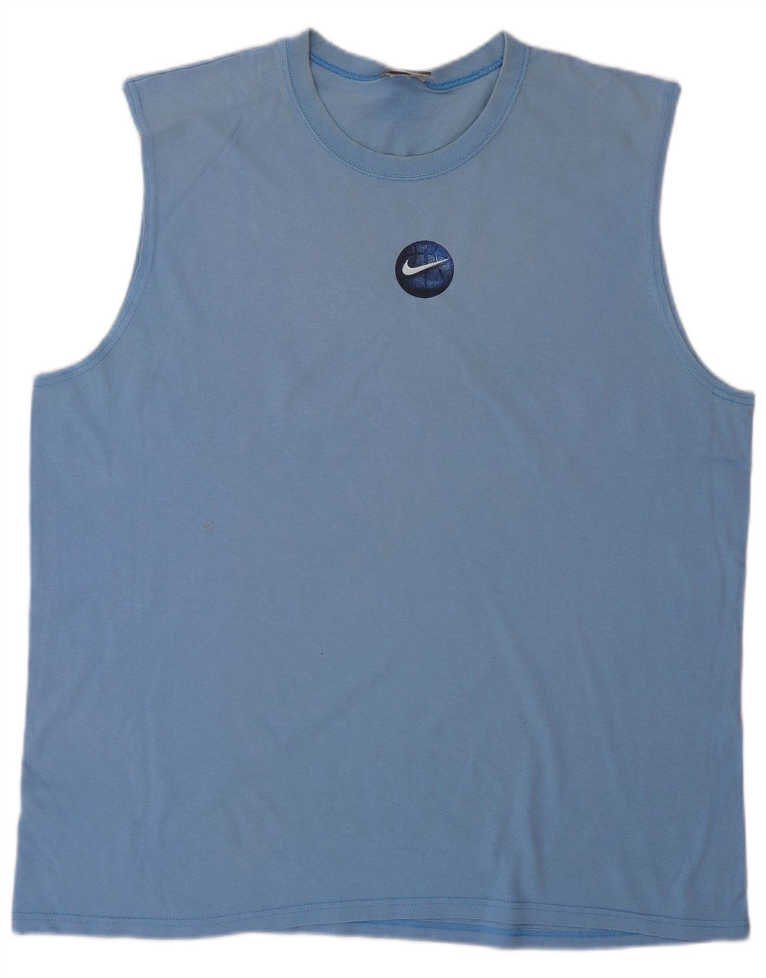 NIKE Herren Grafik-Weste-Top XL, blaue Baumwolle
