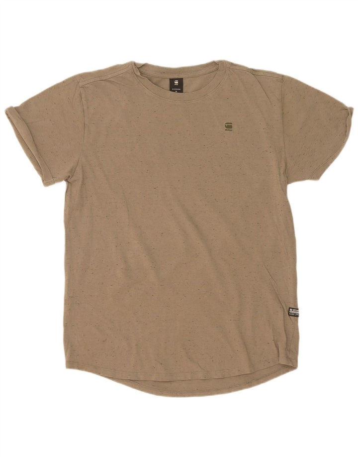 G-Star Herren T-Shirt-Oberteil aus mittelkhakimelierter Baumwolle