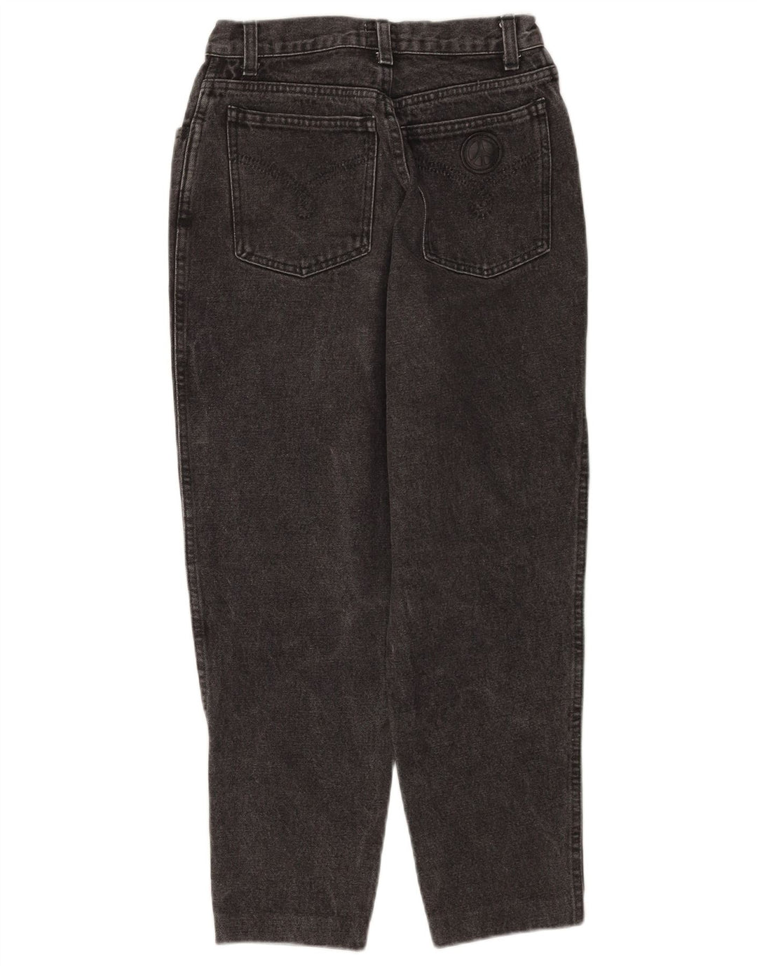 Moschino Damen-Crop-Jeans W28 L25 aus schwarzer Baumwolle