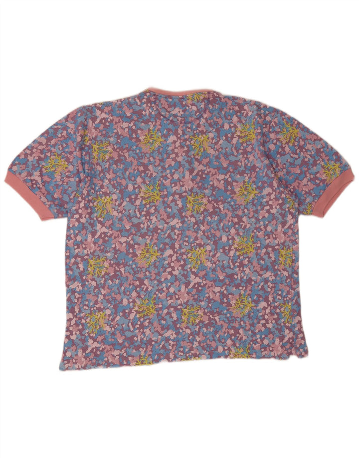 Challenger Herren-T-Shirt-Oberteil XL, mehrfarbig, Blumenmuster, Baumwolle