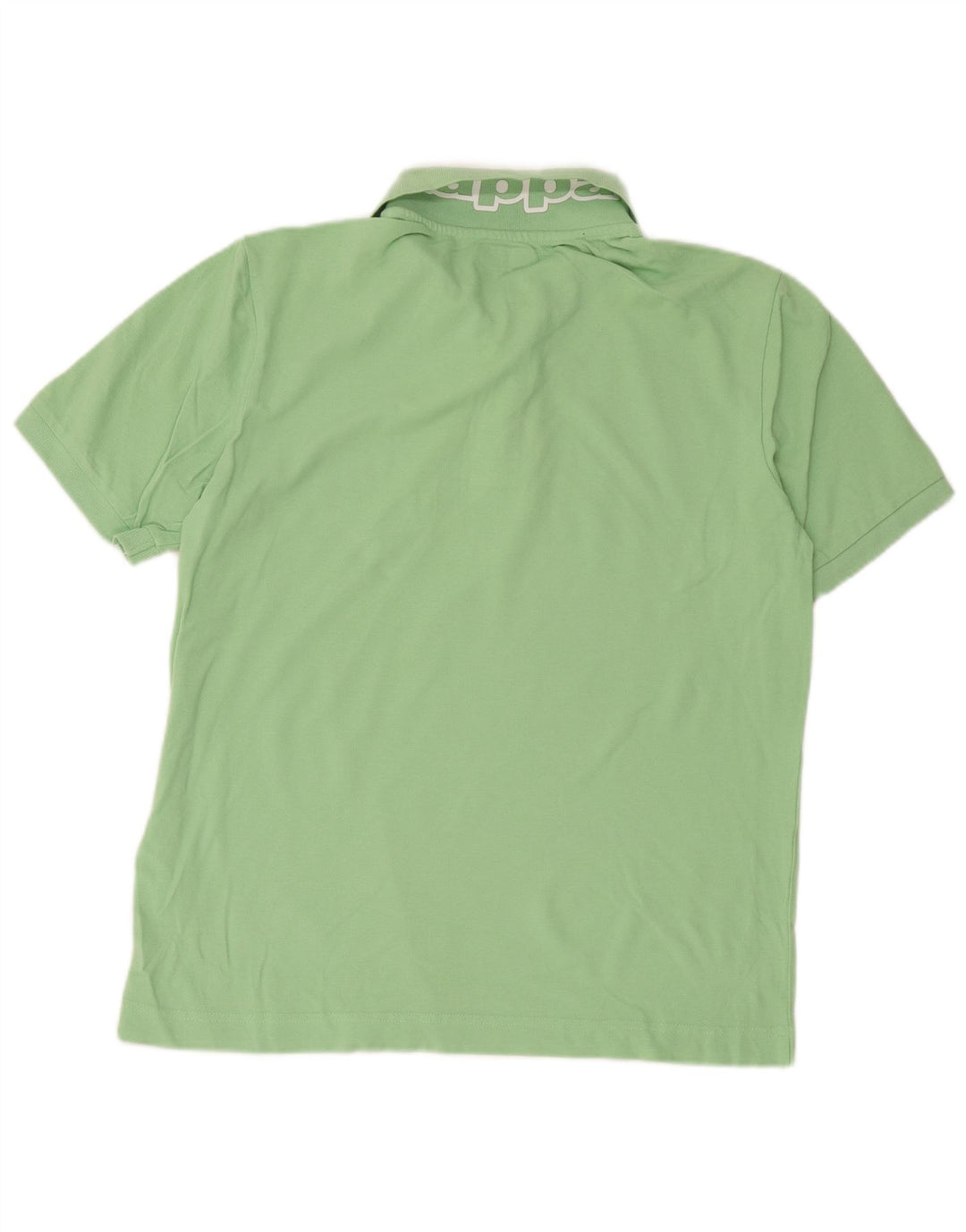 Kappa Herren-Poloshirt mit Grafik, groß, grüne Baumwolle