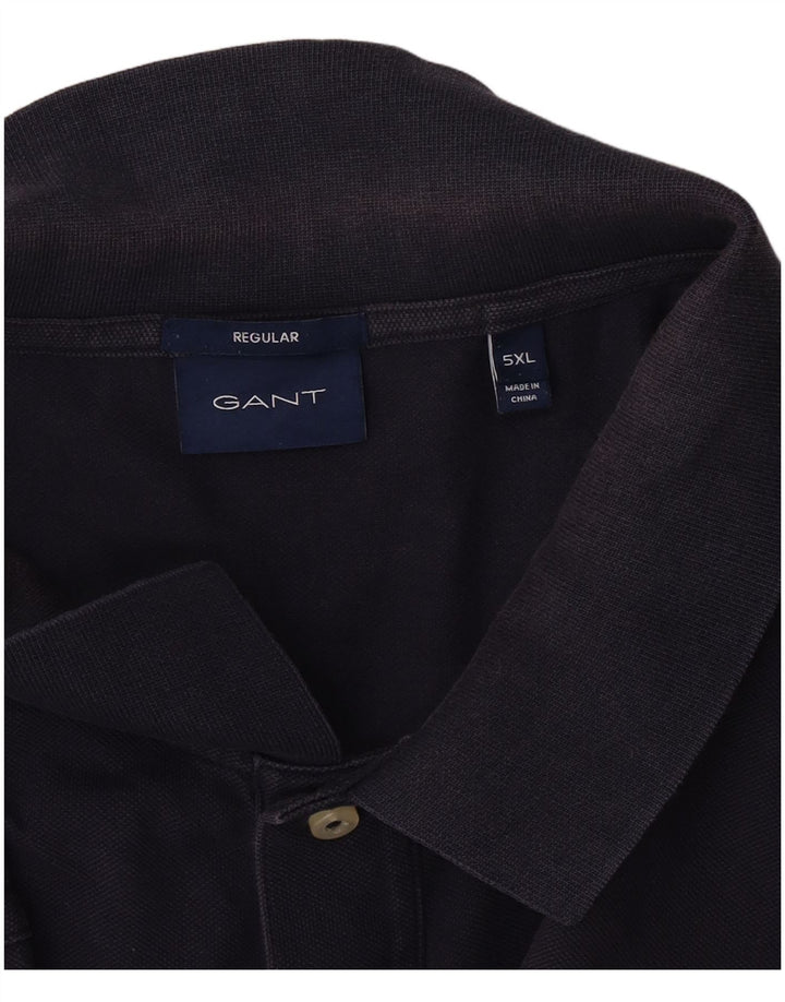 Gant Herren-Poloshirt mit normaler Passform, 5XL, Marineblau