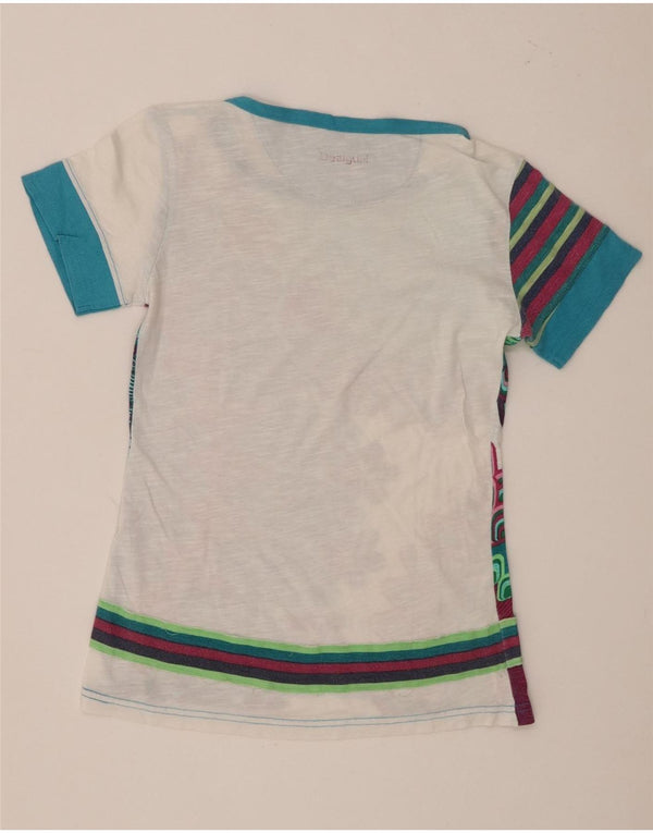 Desigual Grafik-T-Shirt für Mädchen, 13–14 Jahre, mehrfarbig, Blumenmuster