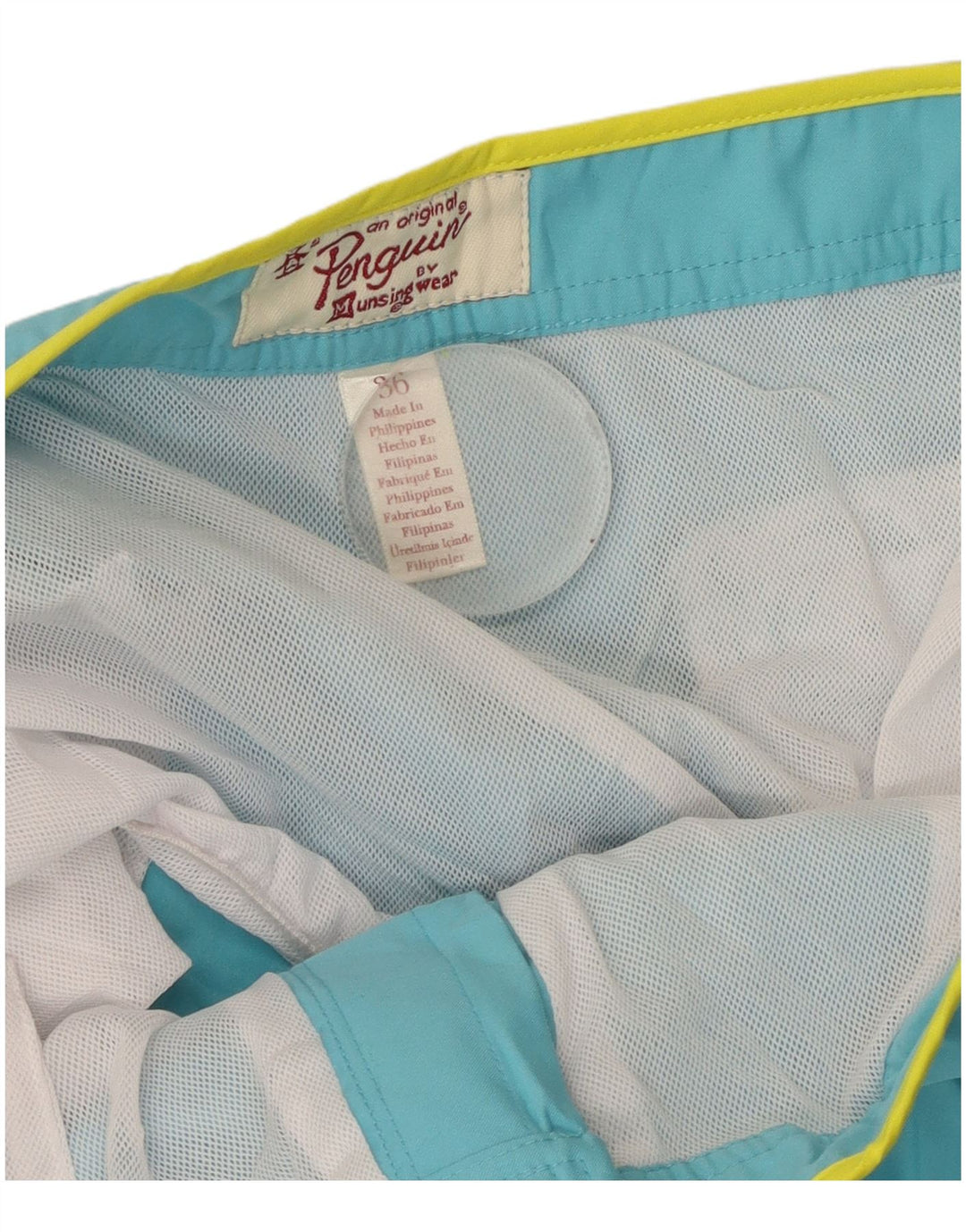 PINGUIN Herren-Badeshorts, Größe L, Blau